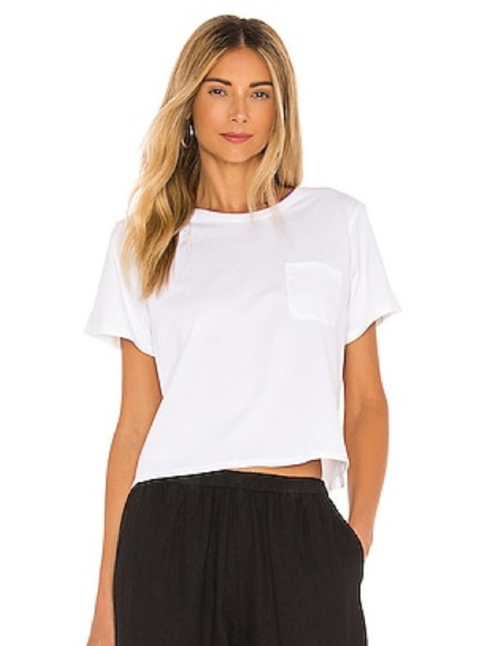 Richer Poorer Boxy Crop Tee, White size M